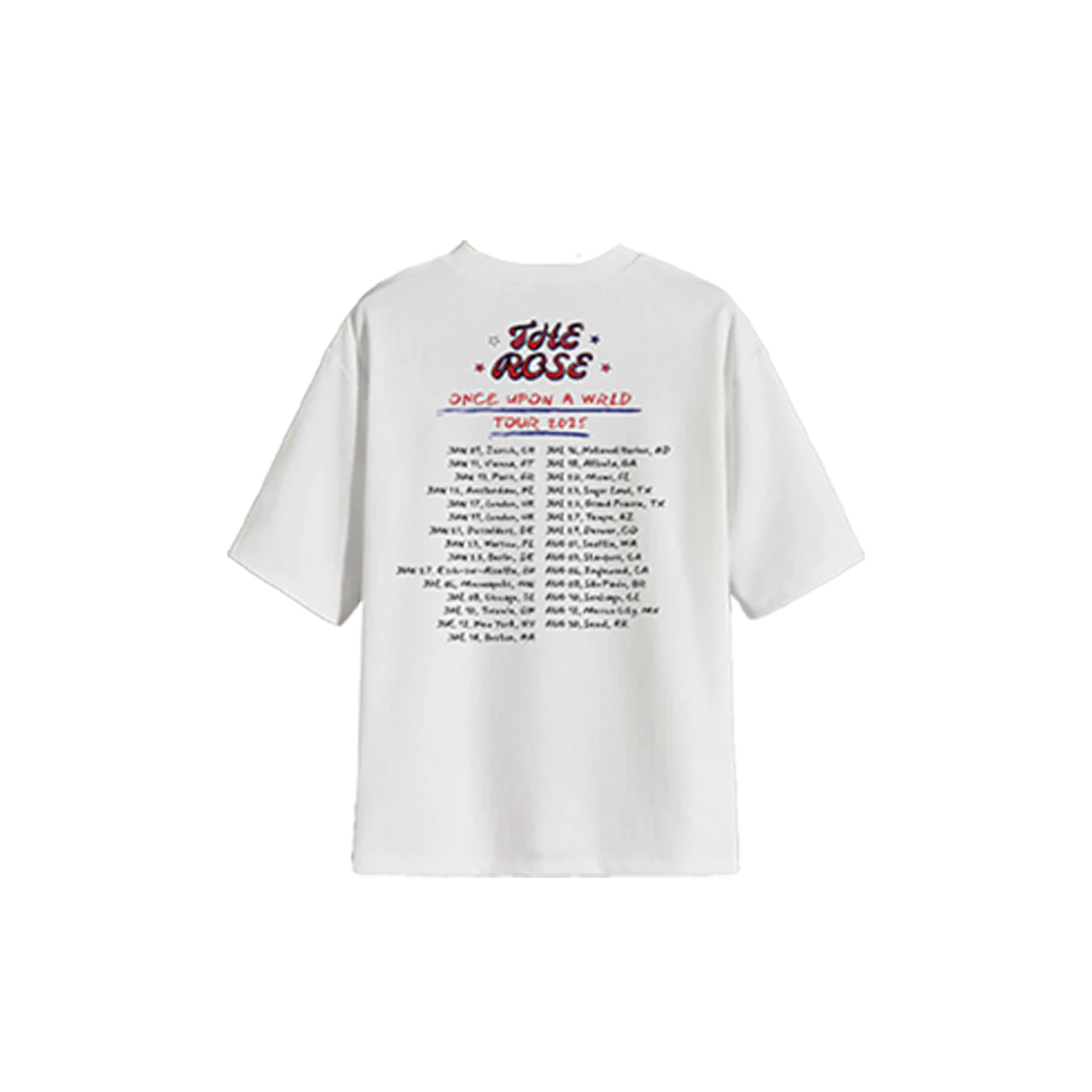 [Global] The Rose 'Once Upon a WRLD' Tour White T-shirts - Image 3