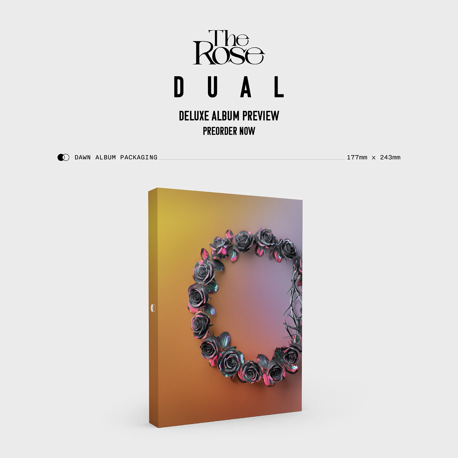 [EU/UK] The Rose 2nd Full Album 'DUAL' Deluxe Box Album (Dawn Ver.)