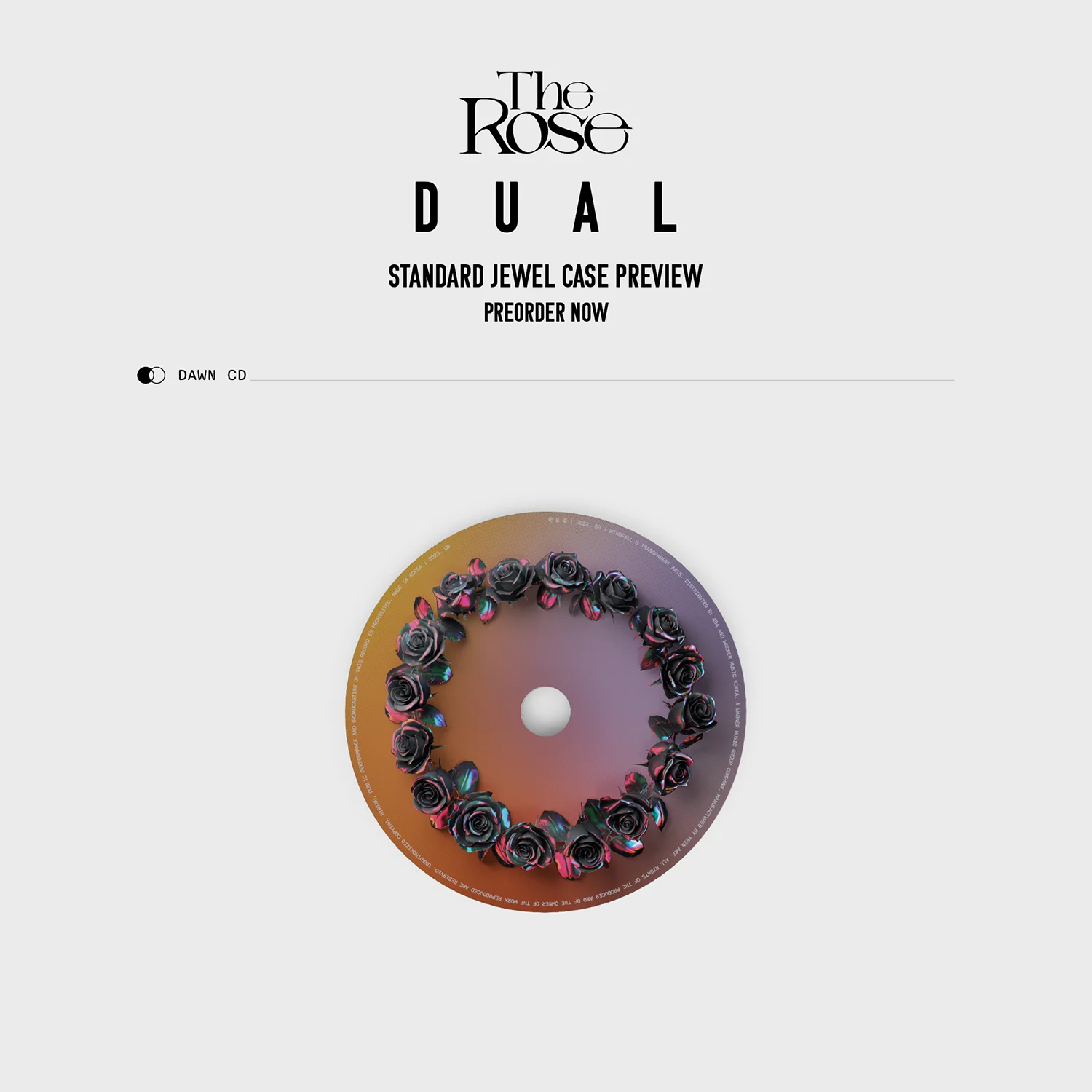 [US/Global] The Rose 2nd Full Album 'DUAL' Jewel Case Album (Dawn Ver.) - Image 5