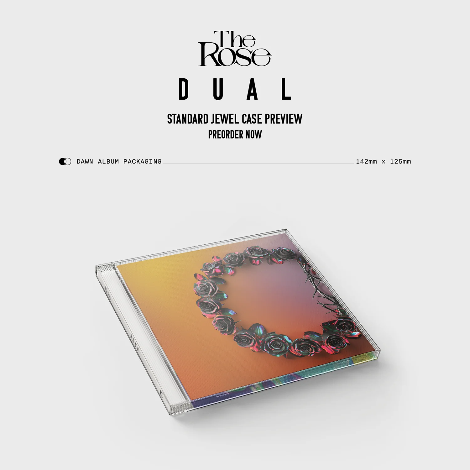 [EU/UK] The Rose 2nd Full Album 'DUAL' Jewel Case Album (Dawn Ver.)