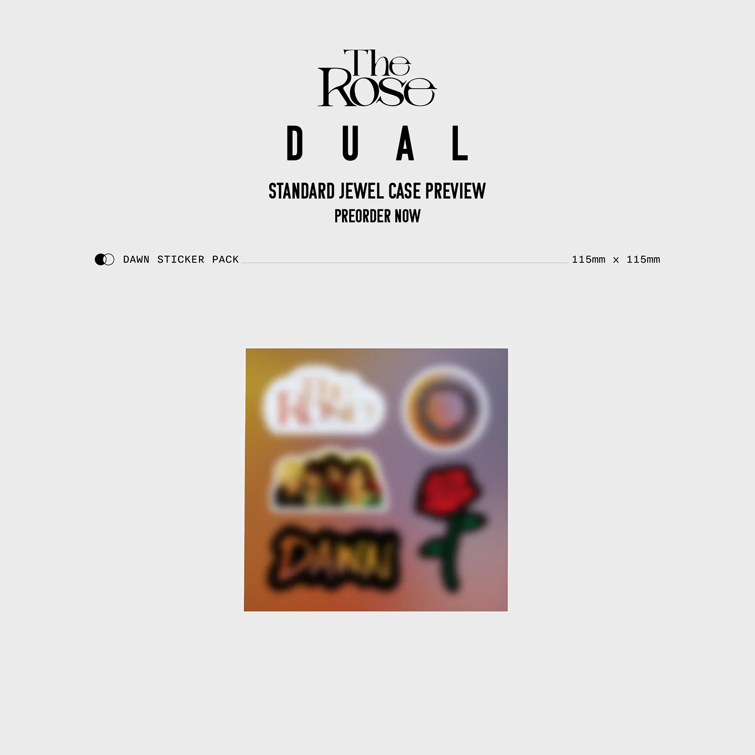 [EU/UK] The Rose 2nd Full Album 'DUAL' Jewel Case Album (Dawn Ver.) - Image 4