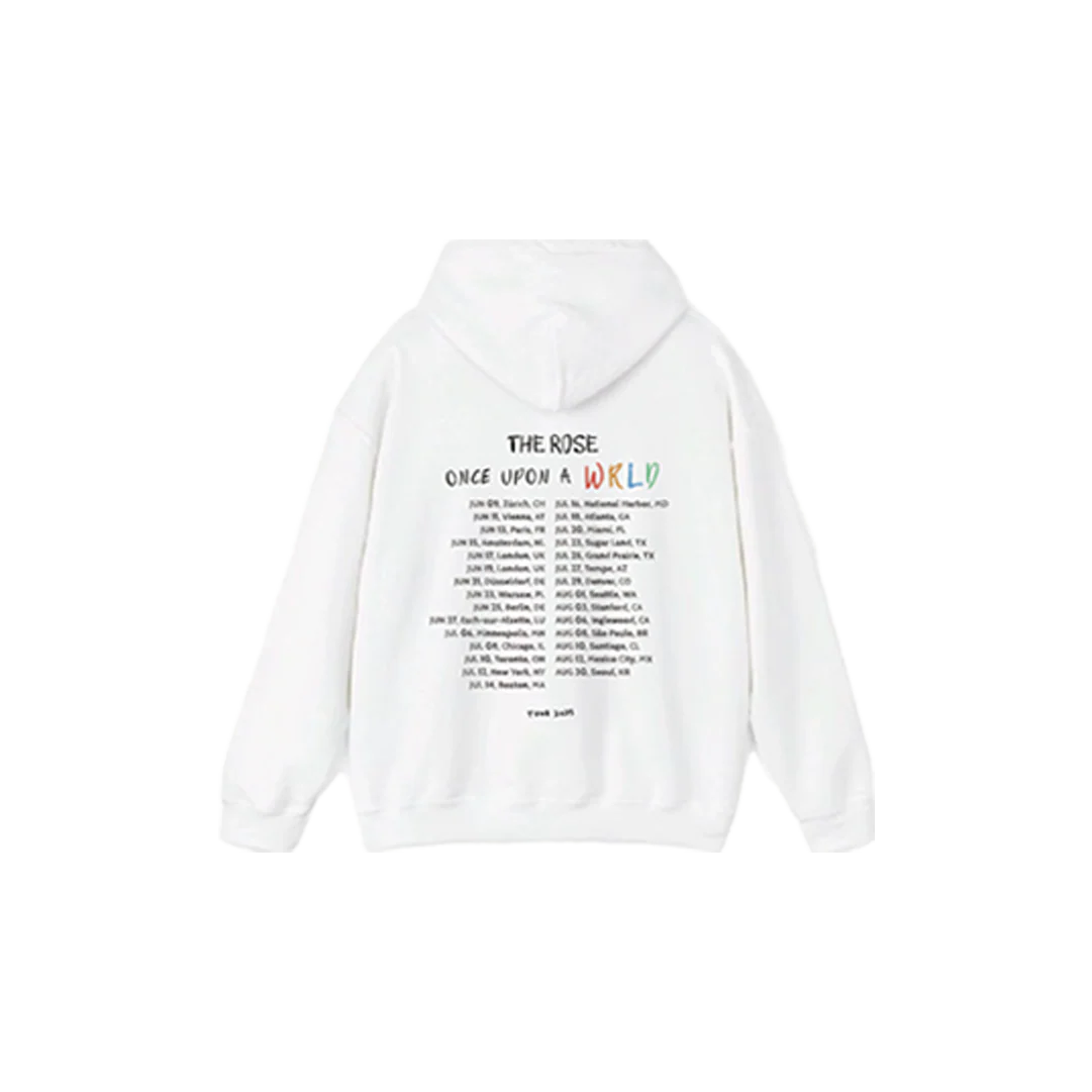 [Global] The Rose 'Once Upon a WRLD' Tour White Hoodie - Image 3